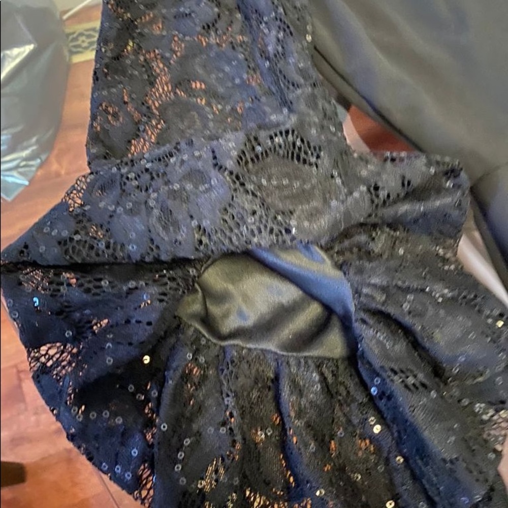 NWOT Scarlett Black Lace sleeves Dress - Picture 7 of 8